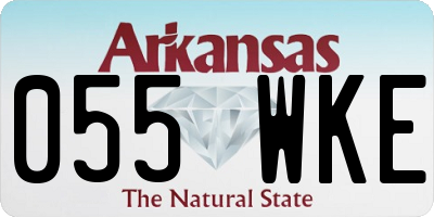 AR license plate 055WKE