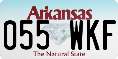 AR license plate 055WKF