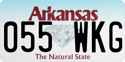 AR license plate 055WKG