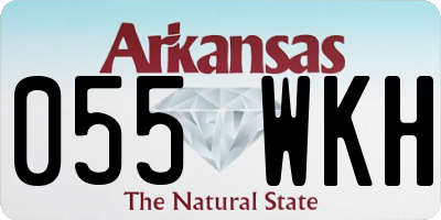 AR license plate 055WKH