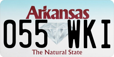 AR license plate 055WKI