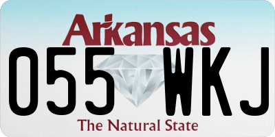 AR license plate 055WKJ