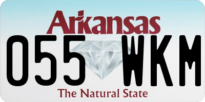 AR license plate 055WKM