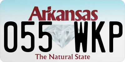 AR license plate 055WKP