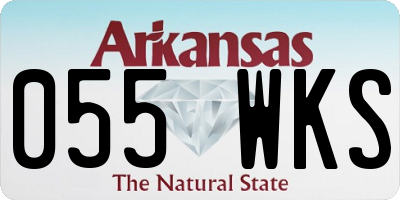 AR license plate 055WKS