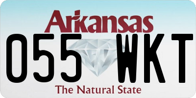 AR license plate 055WKT