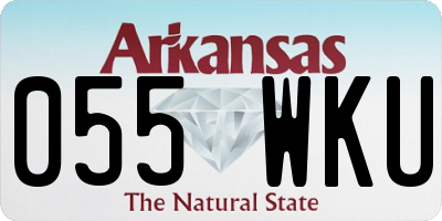 AR license plate 055WKU