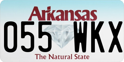 AR license plate 055WKX