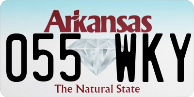 AR license plate 055WKY
