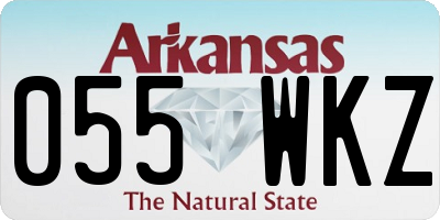 AR license plate 055WKZ