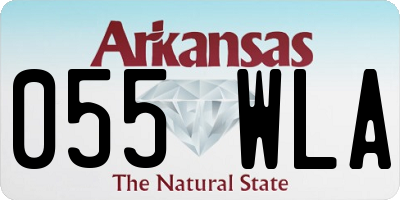 AR license plate 055WLA