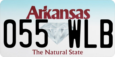 AR license plate 055WLB