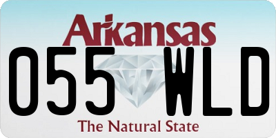 AR license plate 055WLD