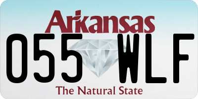 AR license plate 055WLF