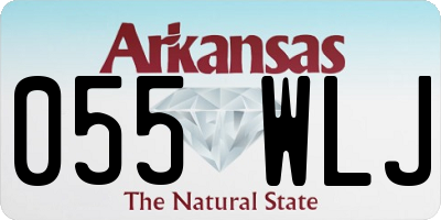 AR license plate 055WLJ