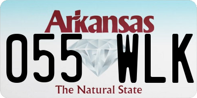 AR license plate 055WLK