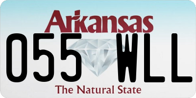 AR license plate 055WLL