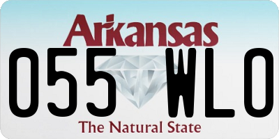 AR license plate 055WLO