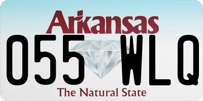 AR license plate 055WLQ