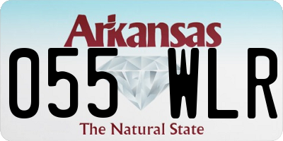 AR license plate 055WLR