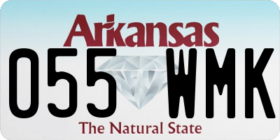 AR license plate 055WMK