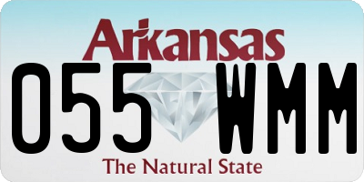 AR license plate 055WMM