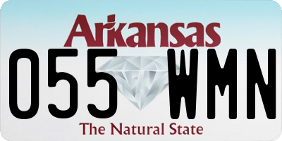AR license plate 055WMN