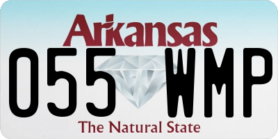AR license plate 055WMP