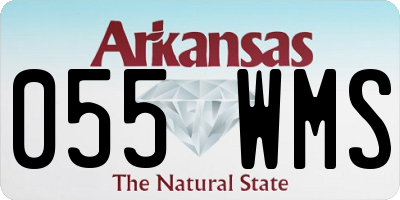 AR license plate 055WMS