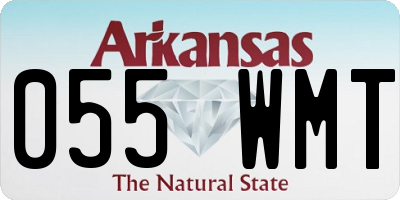AR license plate 055WMT