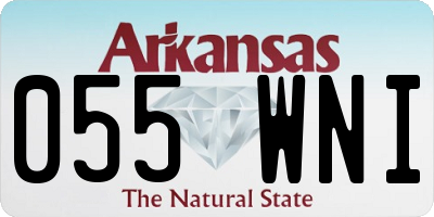AR license plate 055WNI