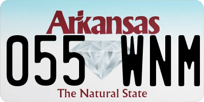 AR license plate 055WNM