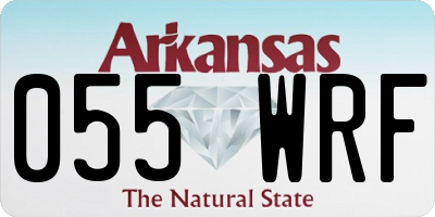 AR license plate 055WRF