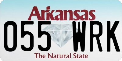 AR license plate 055WRK