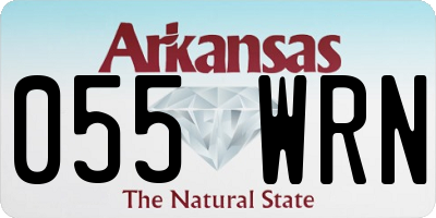 AR license plate 055WRN
