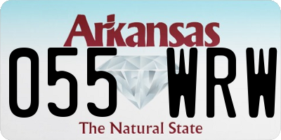 AR license plate 055WRW
