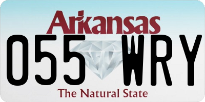 AR license plate 055WRY