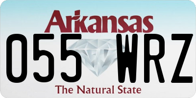 AR license plate 055WRZ
