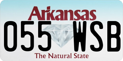 AR license plate 055WSB