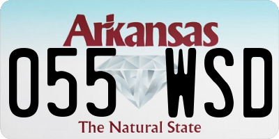 AR license plate 055WSD