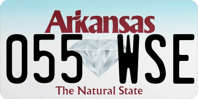 AR license plate 055WSE