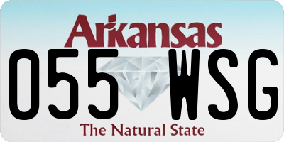 AR license plate 055WSG
