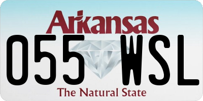 AR license plate 055WSL