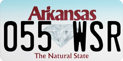 AR license plate 055WSR