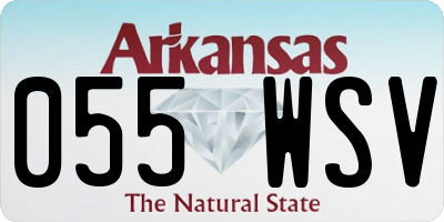 AR license plate 055WSV