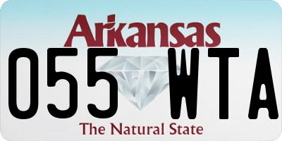 AR license plate 055WTA