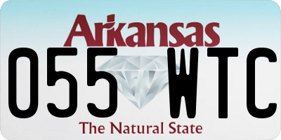 AR license plate 055WTC