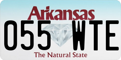 AR license plate 055WTE