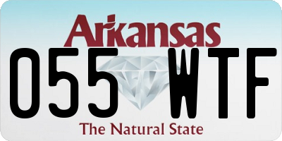 AR license plate 055WTF