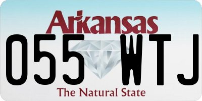 AR license plate 055WTJ